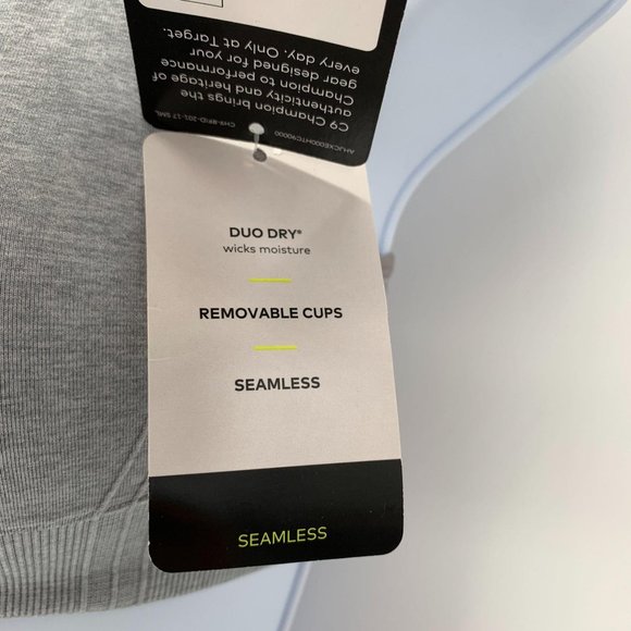 C9 Champion NWT Grey Medium Support Seamless Racerback Bra Size Extra Small - Picture 8 of 9